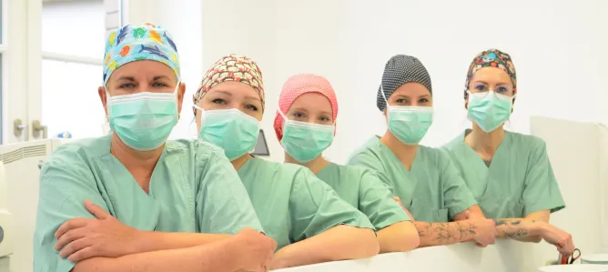 Team im OP Zentrum am Anger